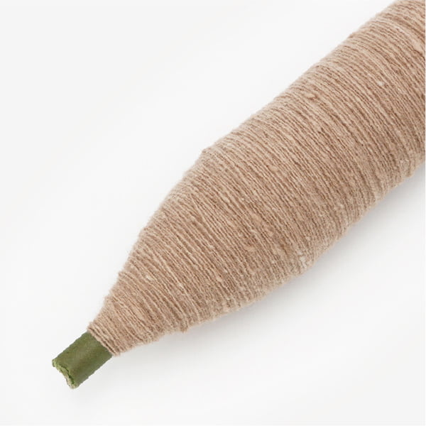 イモ糸紡毛ウールネップ 1/5.5 ベージュ