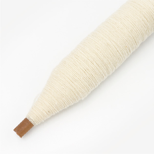 イモ糸紡毛ウールネップ 1/5.5 オフホワイト